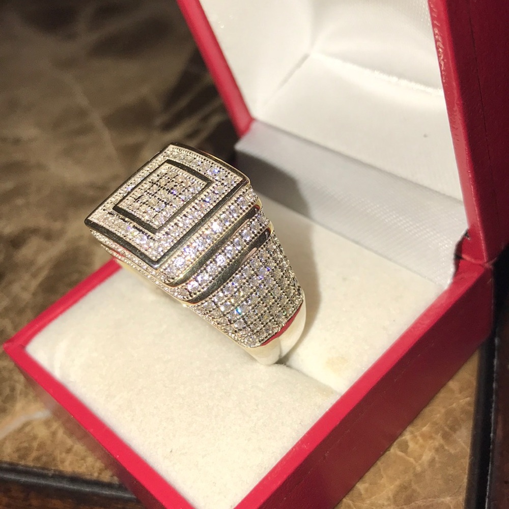 ‼️SOLD‼️ New! Men’s two tone sterling silver ring. - Picture 2 of 7